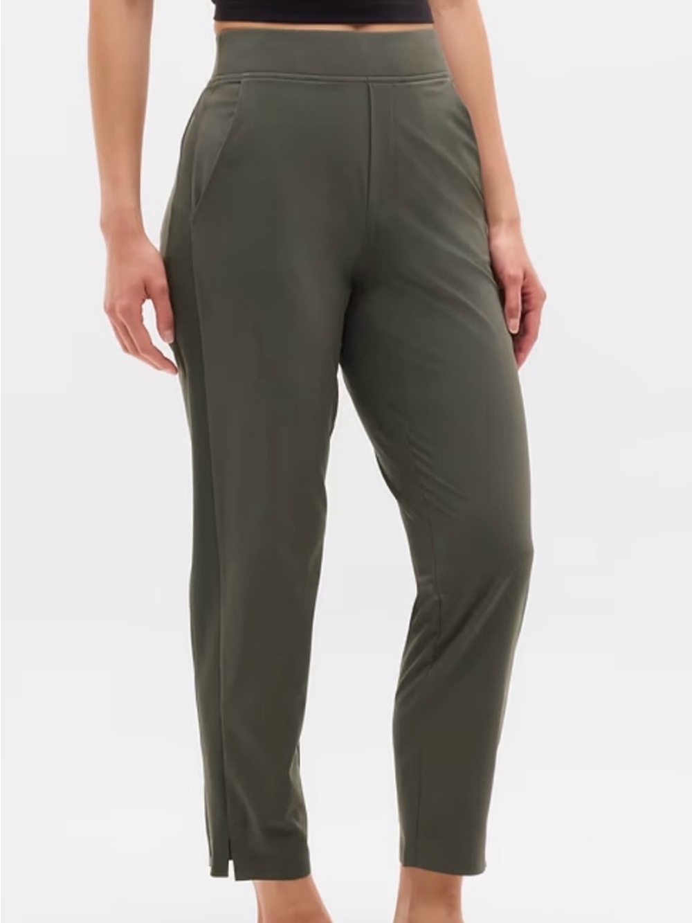 Athleta Brooklyn ankle pant in Mountain Olive